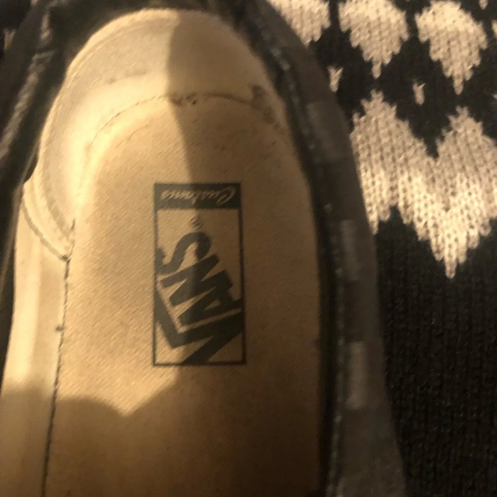 Vans Black Checkerboard Slip-On Loafers- $30 or $25 w/offer